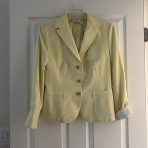 Akris Punto Citron Wool/Angora Jacket Sz 10